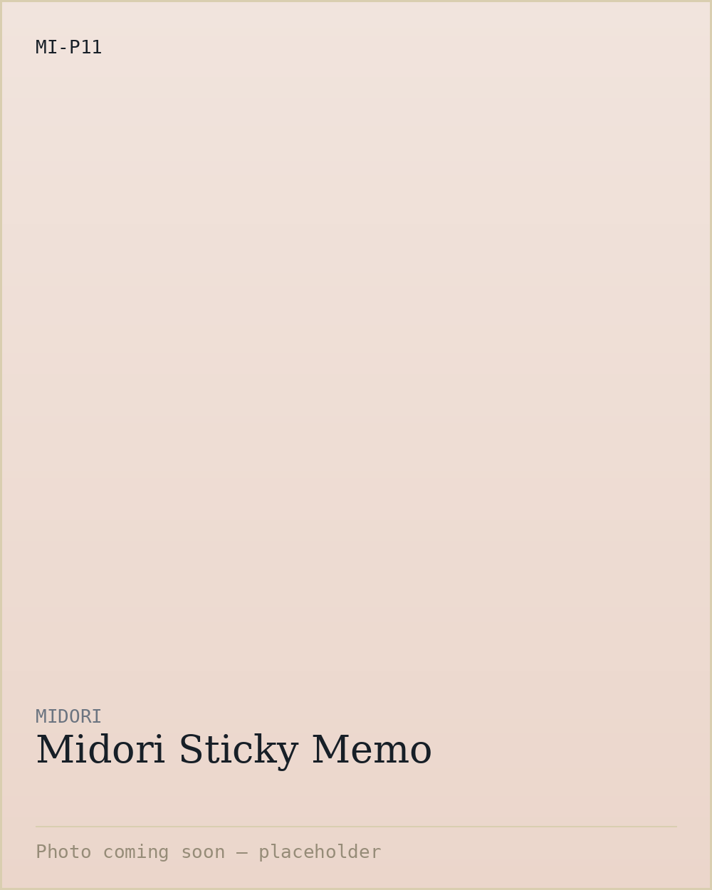 Midori Sticky Memo