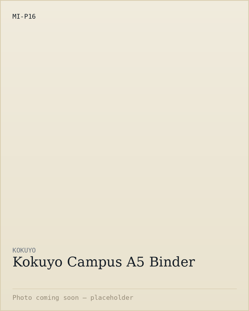 Kokuyo Campus A5 Binder