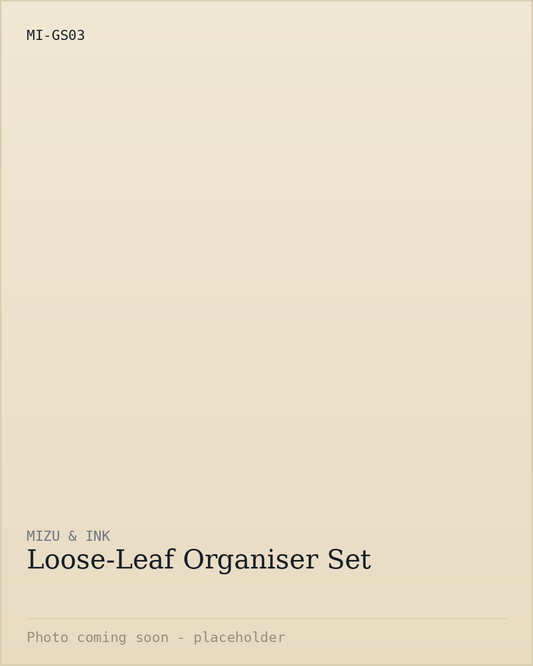 Loose-Leaf Organiser Set