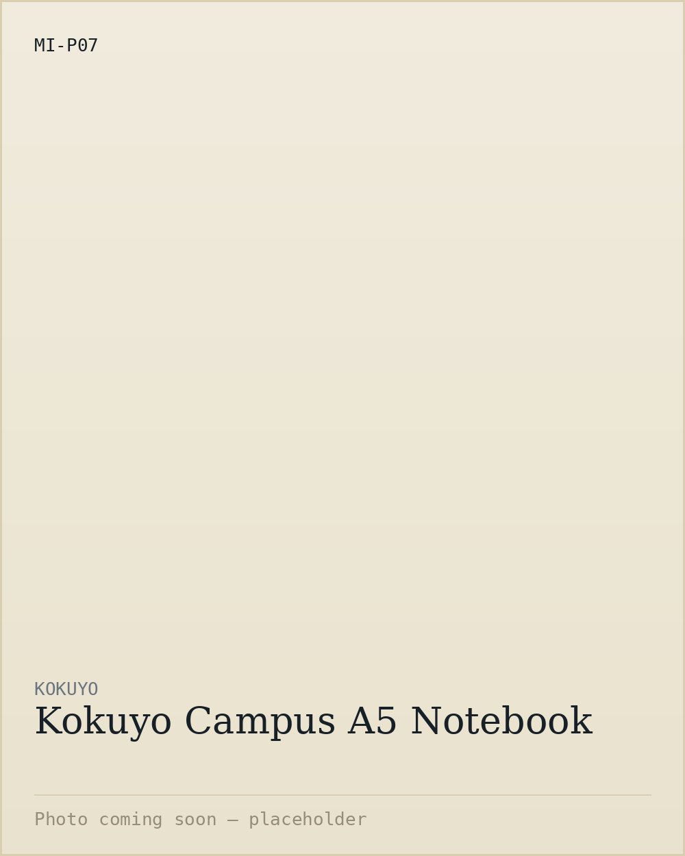 Kokuyo Campus A5 Notebook