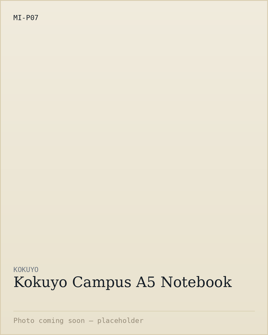 Kokuyo Campus A5 Notebook
