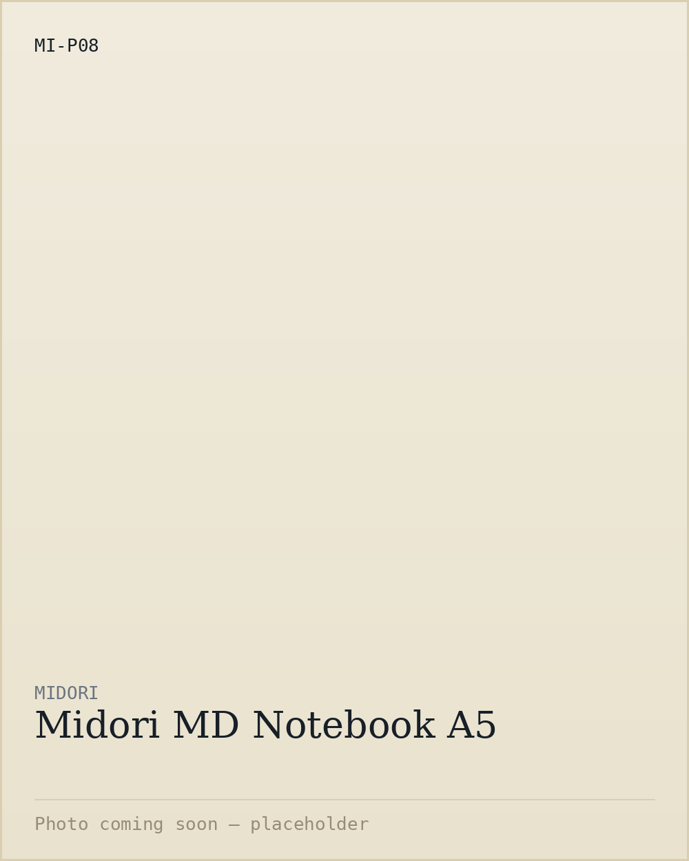 Midori MD Notebook A5