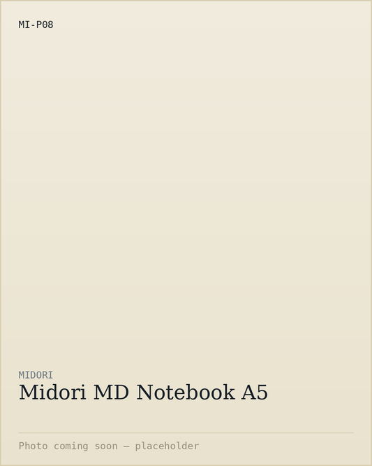 Midori MD Notebook A5