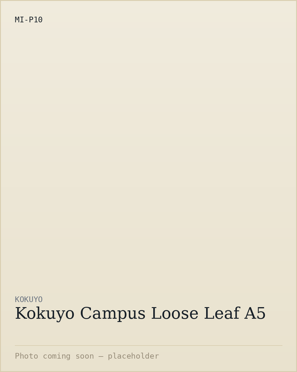 Kokuyo Campus Loose Leaf A5
