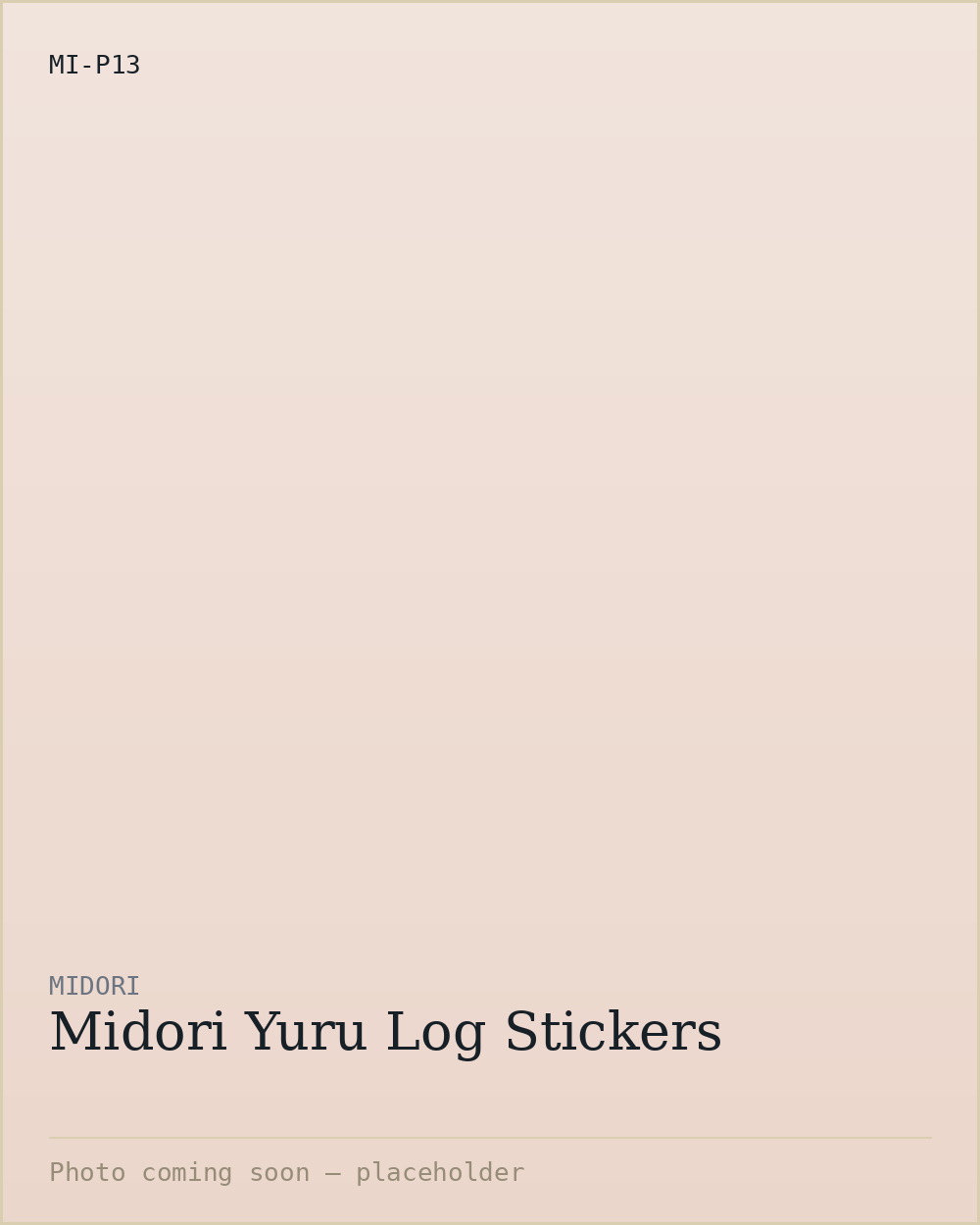 Midori Yuru Log Stickers