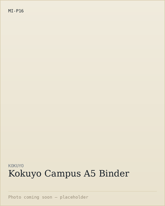 Kokuyo Campus A5 Binder