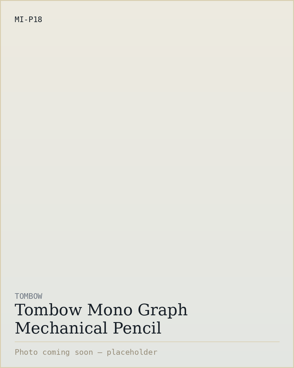 Tombow Mono Graph Mechanical Pencil